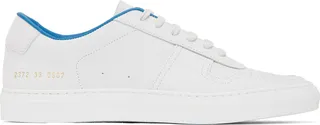 Common Projects White & Blue BBall Summer Sneakers