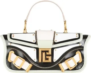 Blaze clutch bag in smooth multicoloured leather