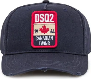 Dsquared2 Logo Patch Curved Peak Baseball Cap