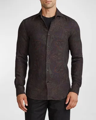 Men's Aston Paisley Sport Shirt