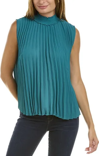 Nanette Lepore Pleated Halter Top