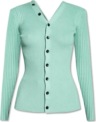Proenza Schouler White Label Buttoned V-Neck Cardigan
