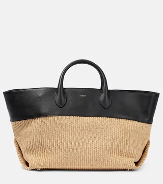 Amelia Medium raffia tote bag