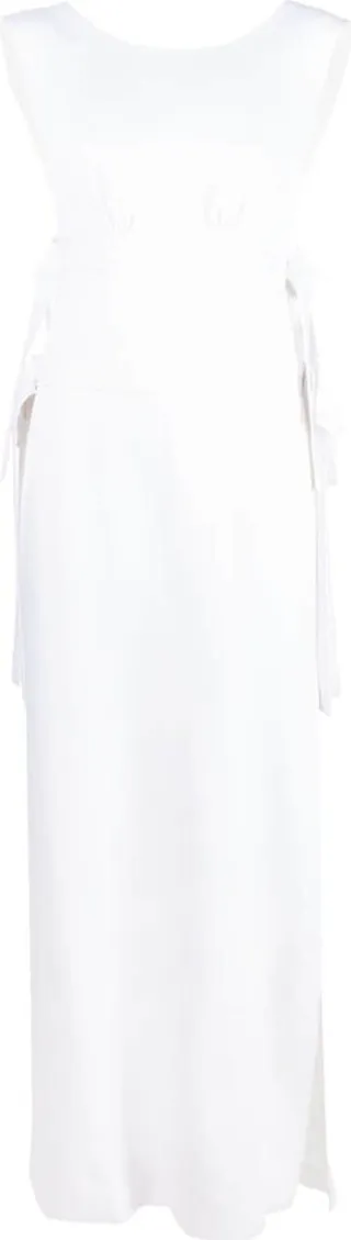 Bow-Detail Cut-Out Maxi Dress