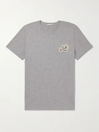 Logo-Appliquéd Cotton-Jersey T-Shirt
