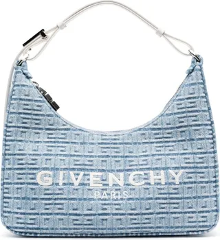 Monogram-Jacquard Denim Shoulder Bag