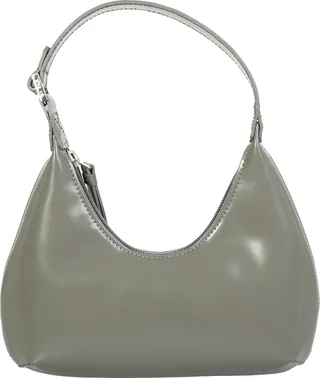 Baby Amber Cement Semi Patent Leather Bag