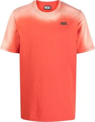 faded-effect short-sleeve T-shirt