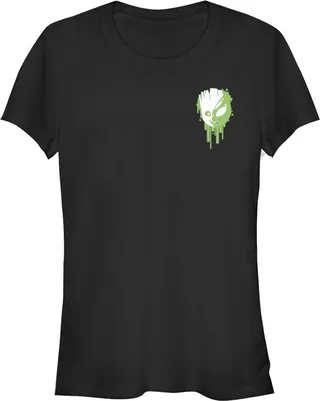 Junior's Marvel Groot Venom Badge T-Shirt - Black - Small