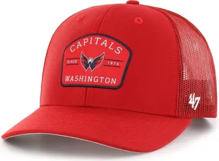 Men's '47 Brand Red Washington Capitals Primer Snapback Trucker Hat