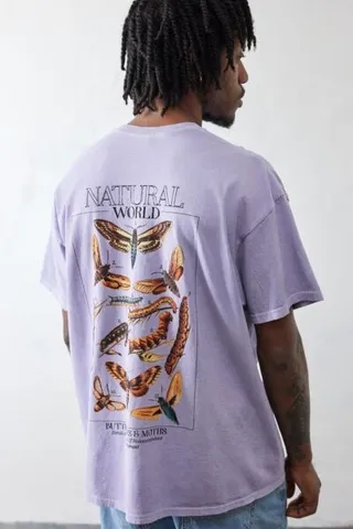 UO Lilac Natural World Insect Tee