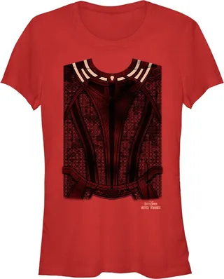 Junior's Marvel Doctor Strange in the Multiverse of Madness Wanda Costume T-Shirt - Red - Medium
