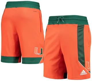 Men's Orange Miami Hurricanes Reverse Retro Basketball Shorts