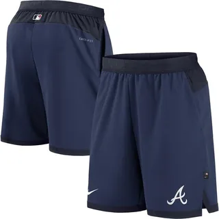 Men's Nike Navy Atlanta Braves Authentic Collection Flex Vent Performance Shorts