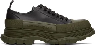 Alexander McQueen Black Tread Slick Low Sneakers