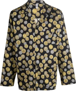 Graphic-Print Coin Pyjama Set