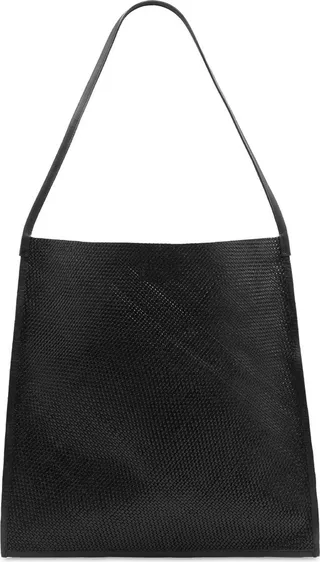 Core woven leather tote