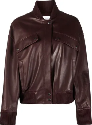 Leather Bomber Jacket