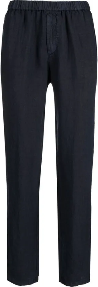 Straight-Leg Linen Trousers