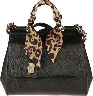 Animalier Scarf Applique Sicily Tote