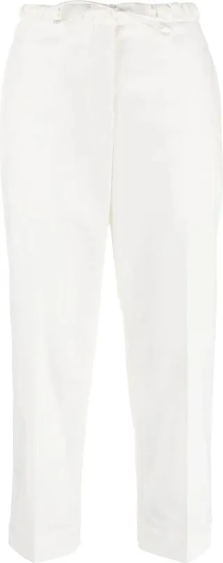 Cropped Cotton Trousers