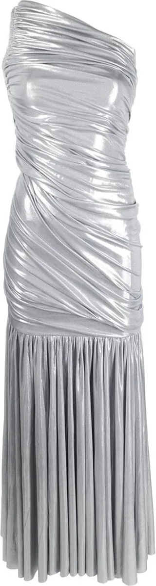 Diana asymmetric ruched dress