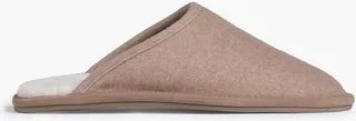 Hampton shearling-lined felt slippers