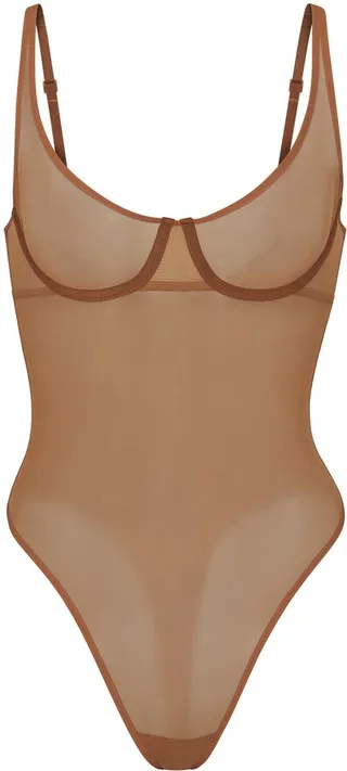 Ultrafine Mesh Underwire Bodysuit