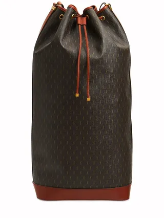 Long bucket monogram shoulder bag