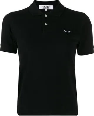 Embroidered Heart Polo Shirt