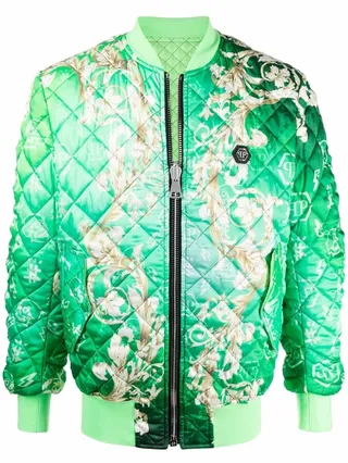 Matelassé Bomber Jacket