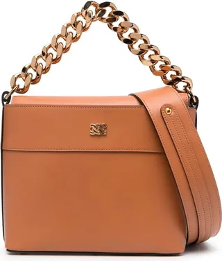 Chain-Detail Tote Bag