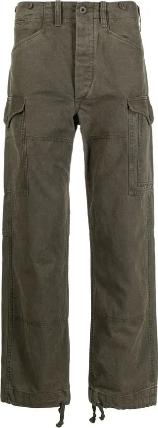 Straight-Leg Cut Trousers