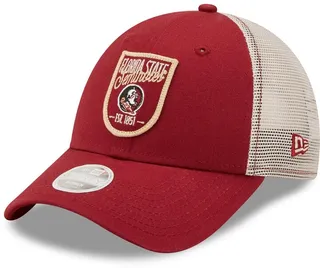 Women's New Era Garnet Florida State Seminoles Retro State Trucker 9FORTY Snapback Hat