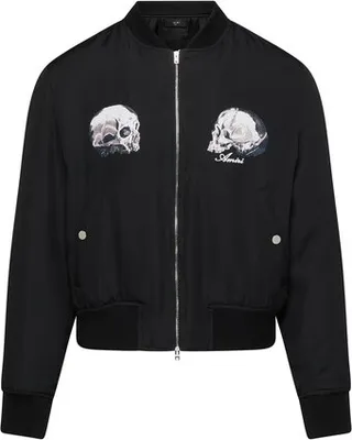 Dual skull bomber jacket