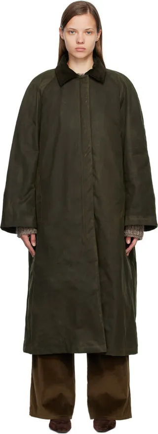 Totême Green Country Coat