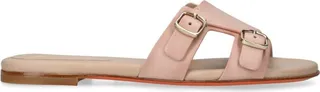 Santoni Leather Foresaw Slides