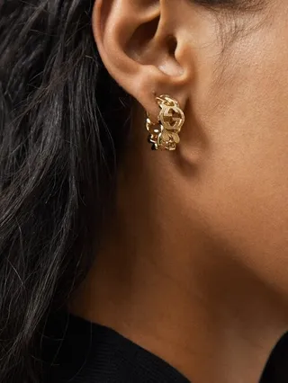 GG-logo Chain-link Hoop Earrings