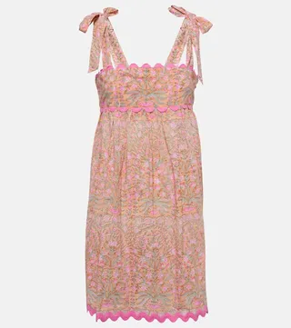 Floral cotton minidress