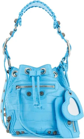 Balenciaga Le Cagole Xs Embossed Bucket Bag