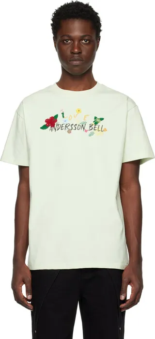 Andersson Bell SSENSE Exclusive Green T-Shirt