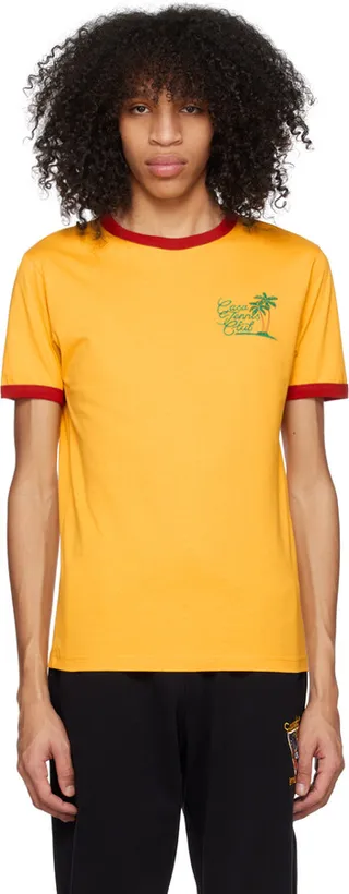 Casablanca Yellow 'Casa Tennis Club' T-Shirt