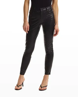 Skinny Faux-Leather Pants