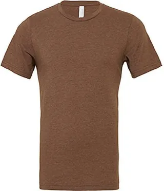 BELLA + CANVAS Unisex Jersey Crew Neck Short Sleeve T-Shirt - Heather Brown