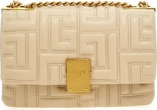 Balmain 1945 Soft Quilted Small Shoulder Bag