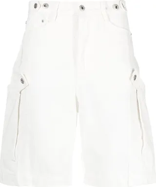 Knee-Length Denim Shorts