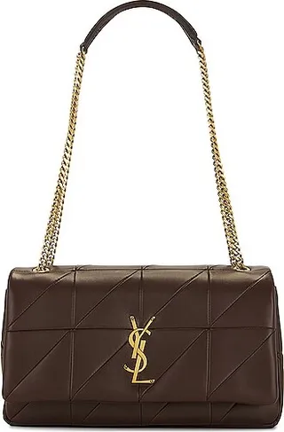 Saint Laurent Medium Jamie Chain Bag in Chocolate