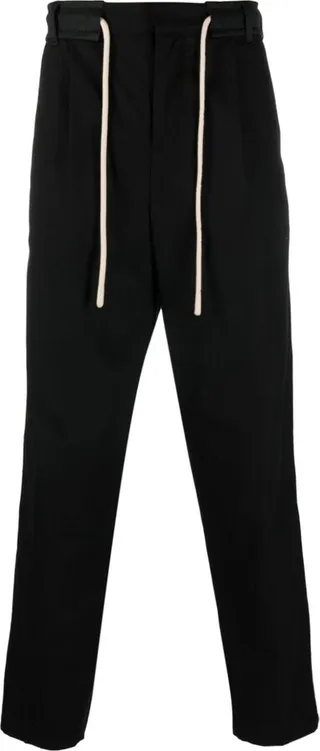 Side-Stripe Straight-Leg Trousers
