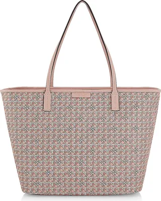 Ever-Ready Basketweave Print Tote Bag