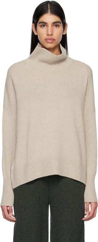 LISA YANG Beige 'The Heidi' Turtleneck